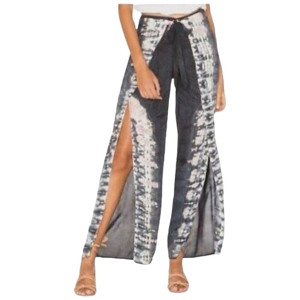 Young Fabulous & Broke Medium Pant Flowy Cover Up Tie Dye